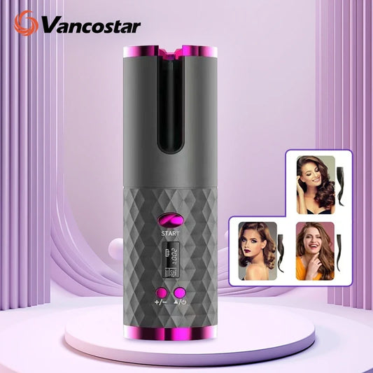 Portable Cordless Automatic Hair Curler